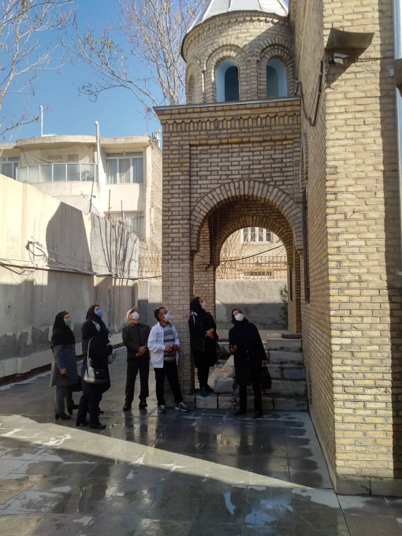 بازبینی مرمت‌های انجام شده در کلیسای مسروپ مشهد